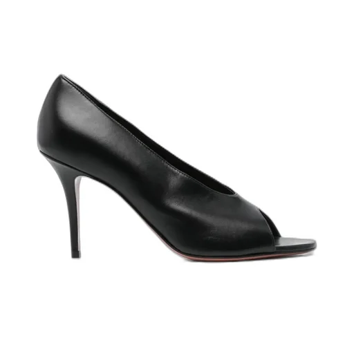 Amina Muaddi Julianne Peep Toe Pumps