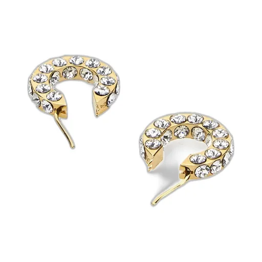 Amina Muaddi Jahleel Embellished Hoop Earrings