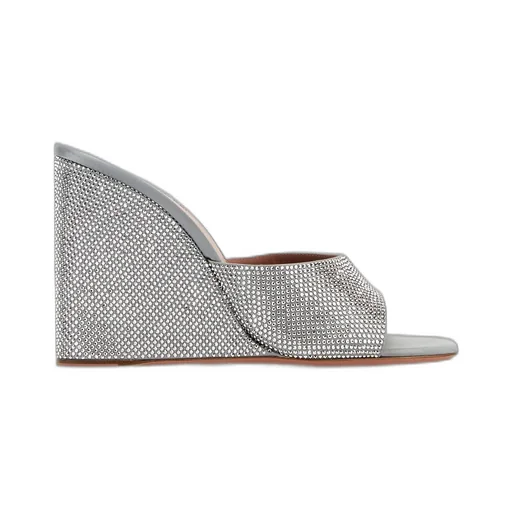 Amina Muaddi Lupita Wedge Sandals