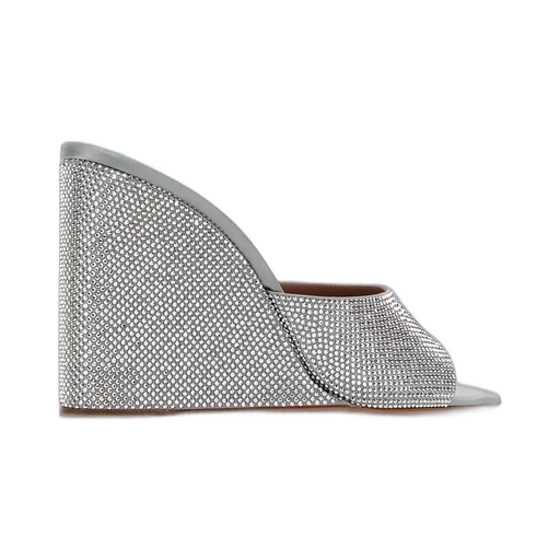 Amina Muaddi Lupita Wedge Sandals