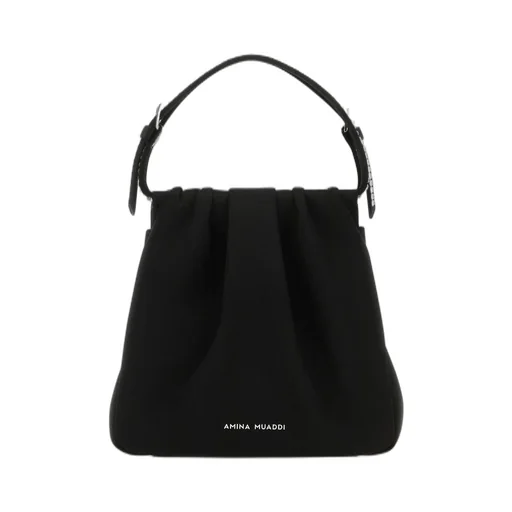Amina Muaddi Vittoria Embellished Satin Tote Bag