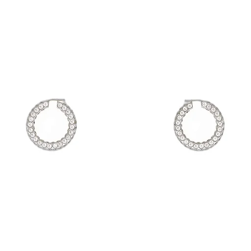 Amina Muaddi Jaheel Embellished Hoop Earrings