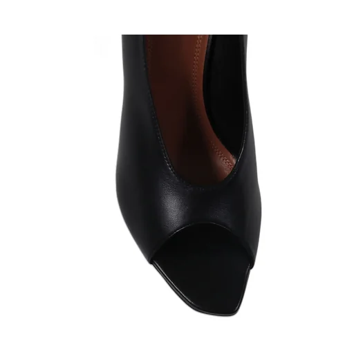Amina Muaddi Julianne Peep Toe Pumps