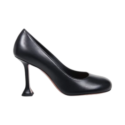 Amina Muaddi Iris Round Toe Pumps