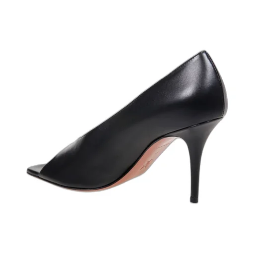 Amina Muaddi Julianne Peep Toe Pumps