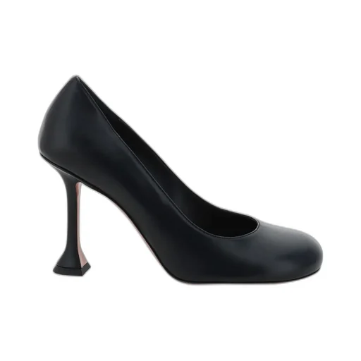 Amina Muaddi Iris Round-Toe Pumps