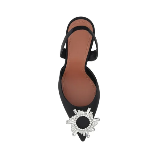 Amina Muaddi Begum Sling Embellished Pumps