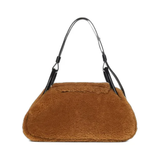 Amina Muaddi Gemini Foldover Top Shoulder Bag