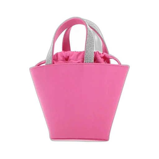 Amina Muaddi Logo Plaque Drawstring Tote Bag