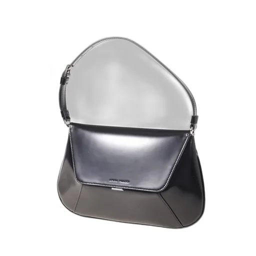 Amina Muaddi Ami Foldover Shoulder Bag