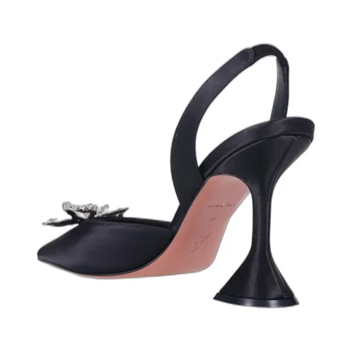 Amina Muaddi Rosie Pointed Toe Slingback Pumps