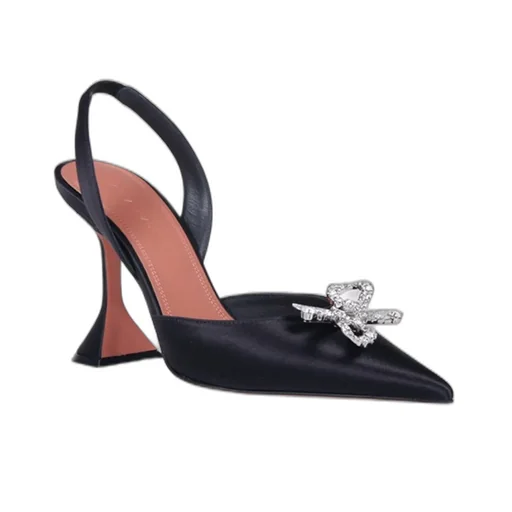 Amina Muaddi Rosie Pointed Toe Slingback Pumps