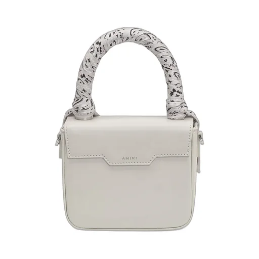 Amiri Bandana Scarf Logo Plaque Mini Tote Bag