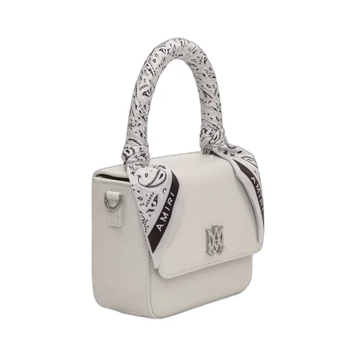 Amiri Bandana Scarf Logo Plaque Mini Tote Bag