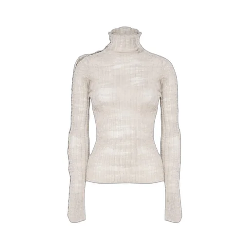 Acne Studios Sheer Ribbed Turtleneck Pullover