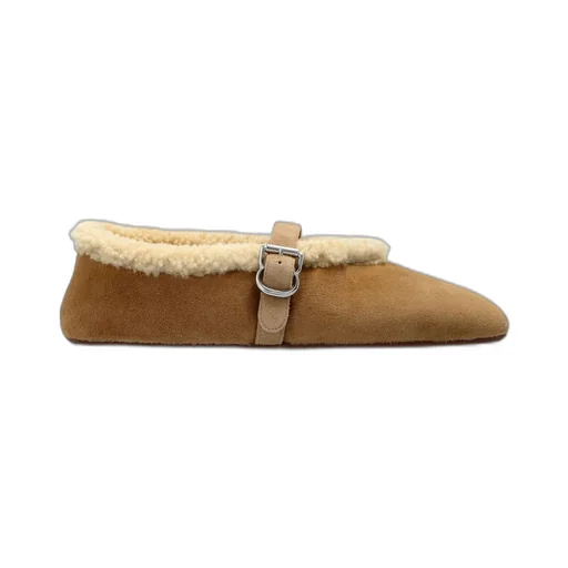 AlaÏA Shearling Ballet Flats