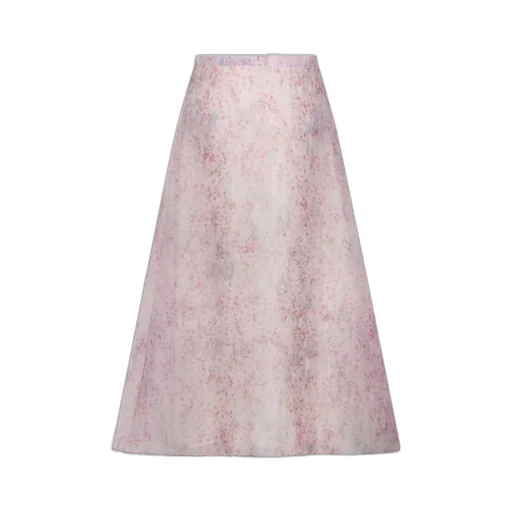 Alberta Ferretti Tie-Dyed Midi Skirt