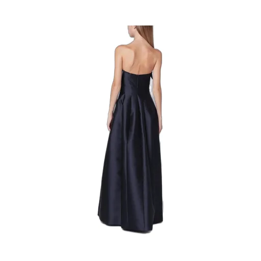 Alberta Ferretti Sleeveless Mikado Evening Dress