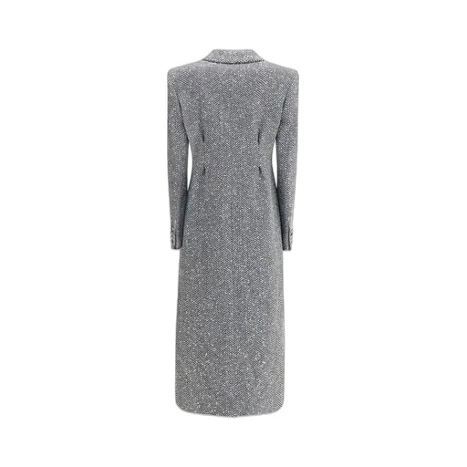 Alessandra Rich Button Detailed Long-Sleeved Coat