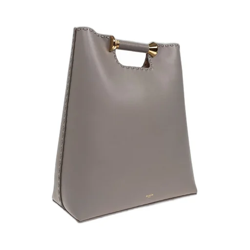 AlaÏA Bobine Logo Stamp Tote Bag