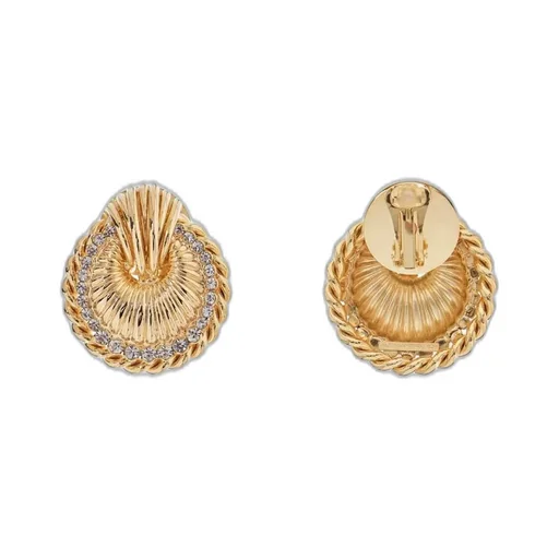 Alessandra Rich Shell Embellished Earrings