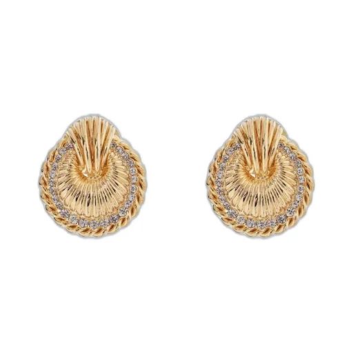 Alessandra Rich Shell Embellished Earrings