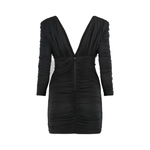 Alex Perry Tatum Ruched V-Neck Dress