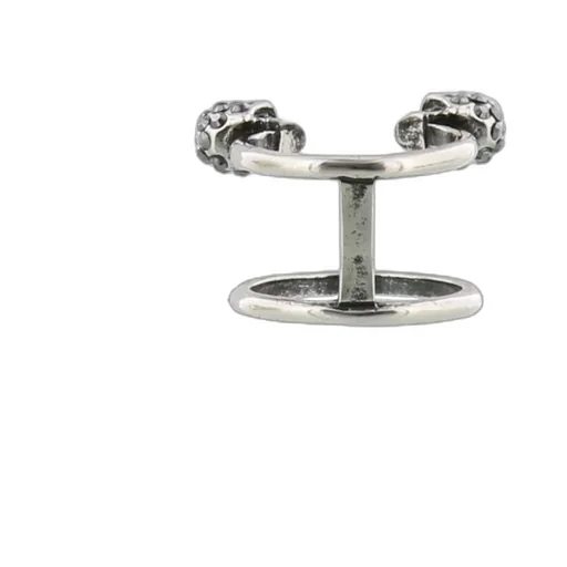 Alexander Mcqueen Twin Skull Ring