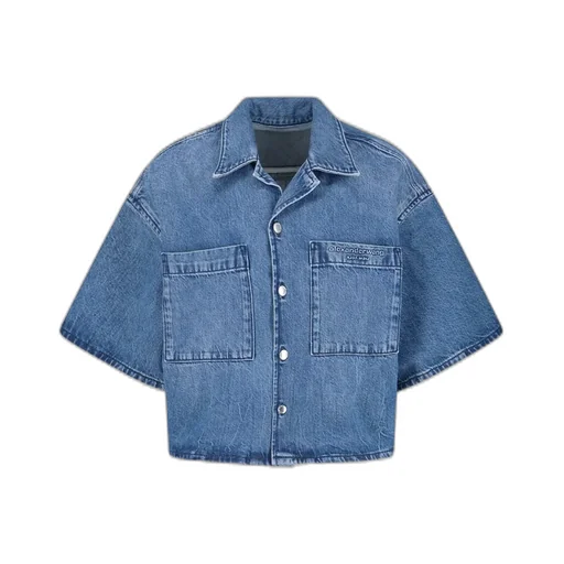 Alexander Wang Cropped Denim Shirt