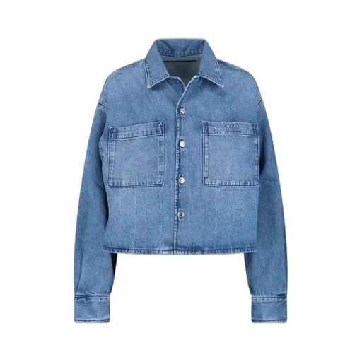 Alexander Wang Cropped Long Sleeve Shirt