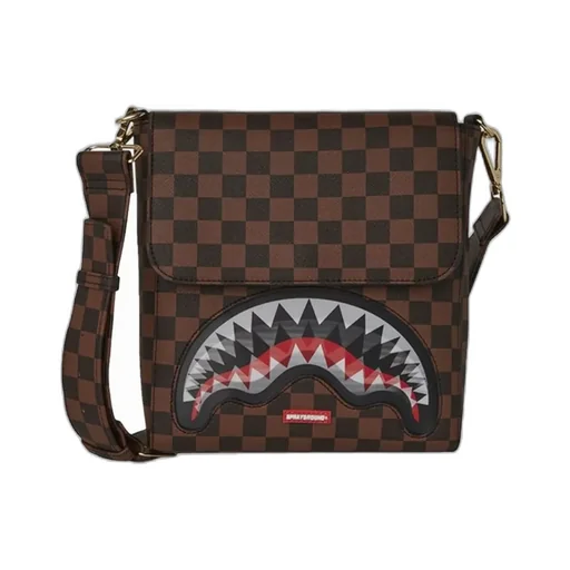 Sprayground Patterned Messenger Bag