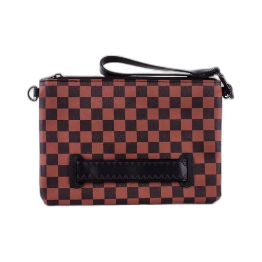 Sprayground Checked Shark Clutch Bag