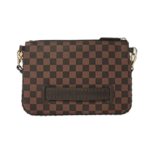 Sprayground Checkered Wristlet Clutch