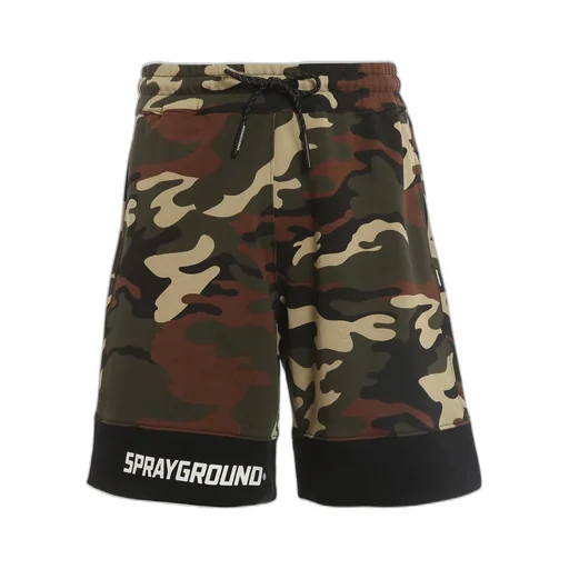 Sprayground Camo-Printed Drawstring Shorts