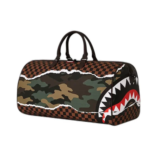 Sprayground Iconic Shark Printed Duffle Bag