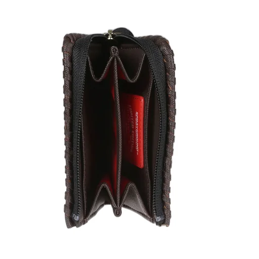 Sprayground Checked Zipped Wallet