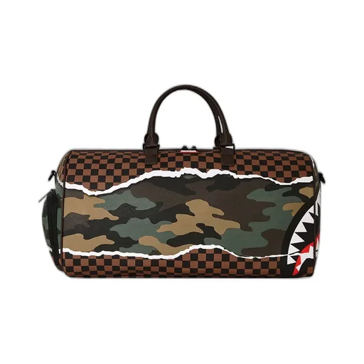 Sprayground Iconic Shark Printed Duffle Bag