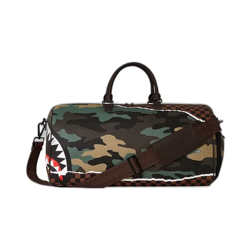 Sprayground Iconic Shark Printed Duffle Bag