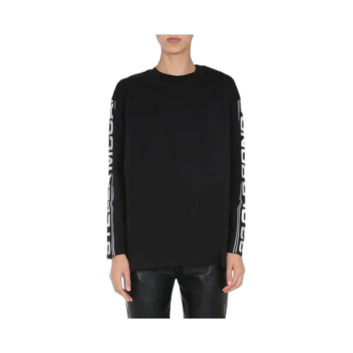 Stella Mccartney Logo Tape Long Sleeve Top