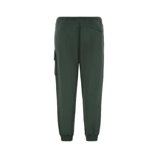 Stone Island Logo Patch Tapered-Leg Pants