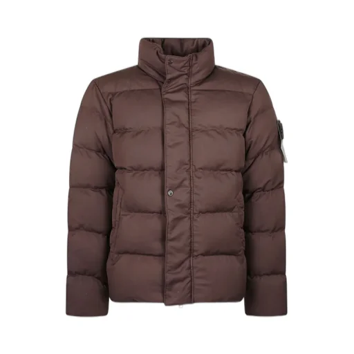 Stone Island Logo Patch Down Jacket