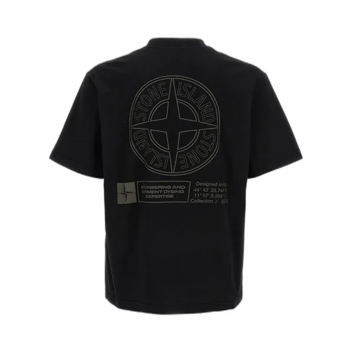 Stone Island Logo Printed Crewneck T-Shirt