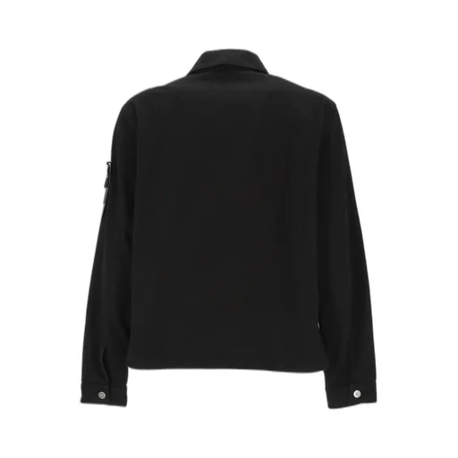 Stone Island Button Detailed Denim Jacket