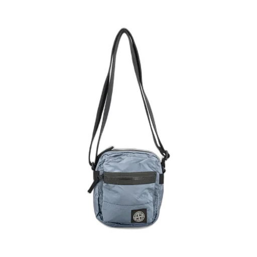 Stone Island Logo Patch Zipped Messenger Bag