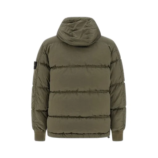 Stone Island Logo Patch Zip-Up Jacket