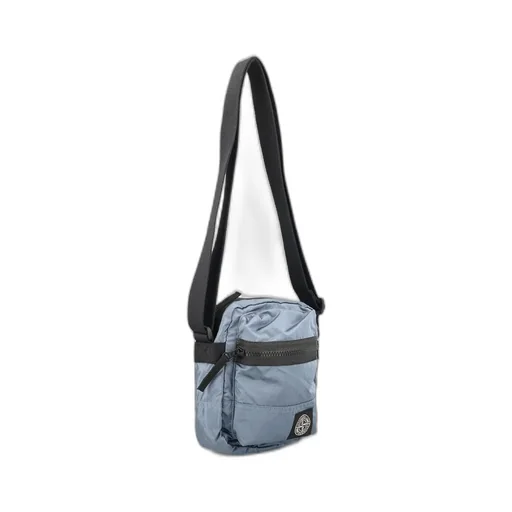 Stone Island Logo Patch Zipped Messenger Bag