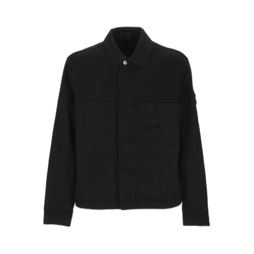 Stone Island Button Detailed Denim Jacket