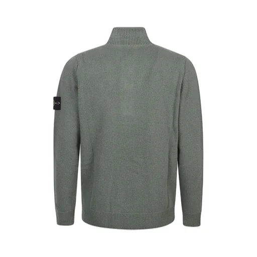 Stone Island Logo Patch High Neck Sweater