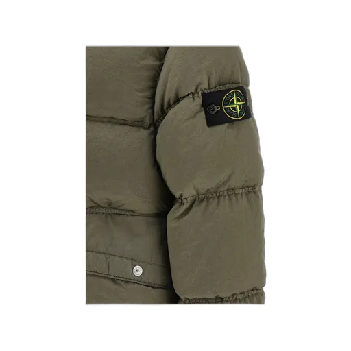 Stone Island Logo Patch Zip-Up Jacket