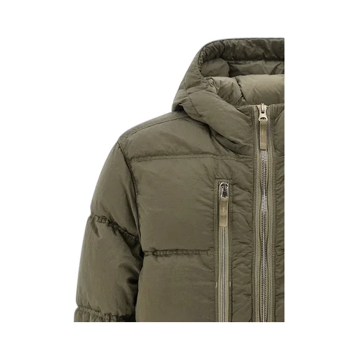 Stone Island Logo Patch Zip-Up Jacket